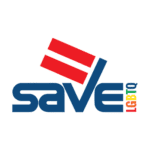 A blue and red logo for save lgbtq.