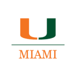 A logo of the university of miami.