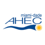 A blue and white logo of the city of miami-dade.